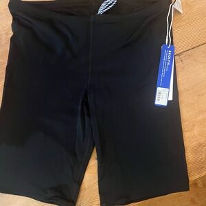 Jolyn Clothing BROLYN Black Swim Jammers with Drawstring